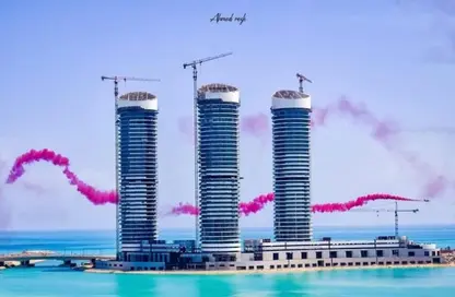 شقق فندقية - 2 غرف نوم - 2 حمامات للبيع في بيتش فرونت تاورز - مدينة العلمين الجديدة - العلمين - الساحل الشمالي