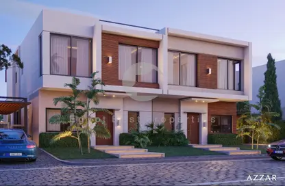 Twin House - 5 Bedrooms - 5 Bathrooms for sale in Azzar - 5th Settlement Compounds - The 5th Settlement - New Cairo City - Cairo