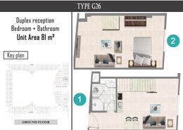 Duplex - 1 bedroom - 1 bathroom for للبيع in Arabia Area - Hurghada - Red Sea