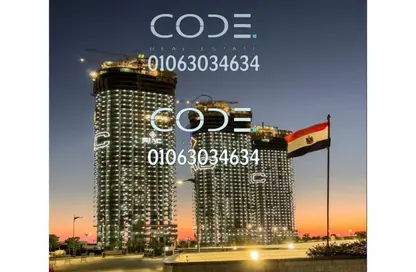 Apartment - 2 Bedrooms - 2 Bathrooms for sale in North Edge Towers - New Alamein City - Al Alamein - North Coast