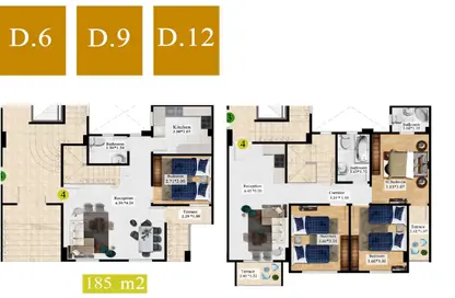 Duplex - 4 Bedrooms - 3 Bathrooms for sale in Gardenia Al Obour - 3rd District - Obour City - Qalyubia