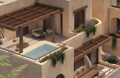 Roof - 2 Bedrooms - 2 Bathrooms for sale in Ramla Lakeside - Qesm Ad Dabaah - North Coast