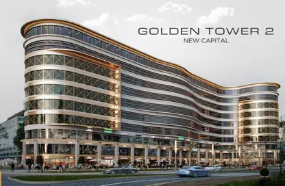 Office Space - Studio - 1 Bathroom for sale in Golden Tower 2 - MU-23 - New Capital City - Cairo