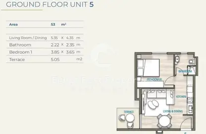 Chalet - Studio - 1 Bathroom for sale in South Med - Qesm Ad Dabaah - North Coast Chalet - Studio - 1 Bathroom for sale in South Med - Qesm Ad Dabaah - North Coast