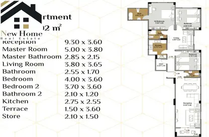 Apartment - 3 Bedrooms - 3 Bathrooms for sale in Bait Alwatan - The 5th Settlement - New Cairo City - Cairo