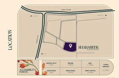 Apartment - 1 Bedroom - 1 Bathroom for sale in Shababeek compound - New Cairo City - Cairo