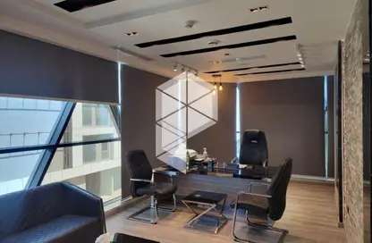 Office Space - Studio - 2 Bathrooms for rent in Cairo Business Plaza - North Teseen St. - The 5th Settlement - New Cairo City - Cairo
