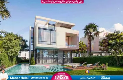 منزل مزدوج - 7 غرف نوم - 5 حمامات للبيع في ملاذ - راس الحكمة - الساحل الشمالي