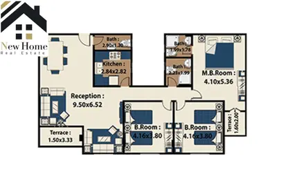 Apartment - 3 Bedrooms - 3 Bathrooms for sale in North Lotus - El Lotus - New Cairo City - Cairo