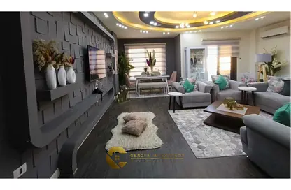 Apartment - 5 Bedrooms - 2 Bathrooms for rent in Al Bostan St. - 9th District - Sheikh Zayed City - Giza
