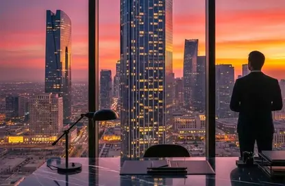 Office Space - Studio - 2 Bathrooms for sale in Taj Tower - Central Business District - New Capital City - Cairo