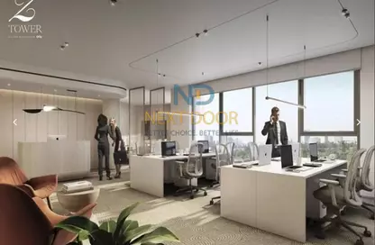 Office Space - Studio - 1 Bathroom for sale in Park Side Residence - Zed Towers - Sheikh Zayed Compounds - Sheikh Zayed City - Giza