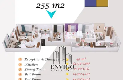 Apartment - 3 Bedrooms - 3 Bathrooms for sale in Bait Alwatan - The 5th Settlement - New Cairo City - Cairo