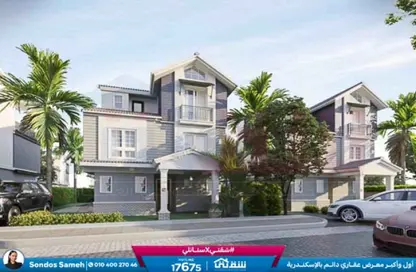 فيلا - 5 غرف نوم - 3 حمامات للبيع في مروج - سموحة - حي شرق - الاسكندرية