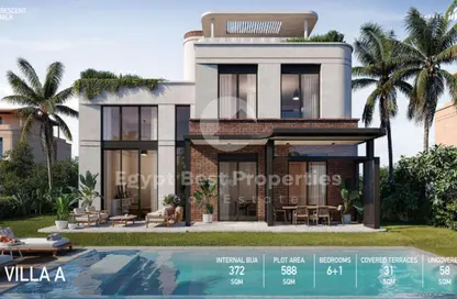 Villa - 7+ Bedrooms - 7+ Bathrooms for sale in Crescent Walk - 5th Settlement Compounds - The 5th Settlement - New Cairo City - Cairo