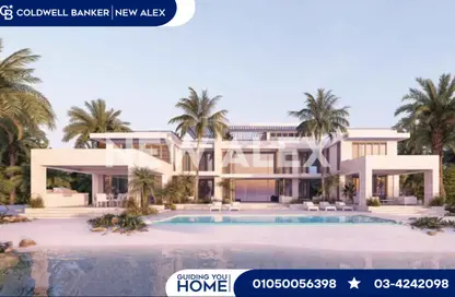 فيلا - 5 غرف نوم - 6 حمامات للبيع في ساوث ميد - قسم الضبعة - الساحل الشمالي