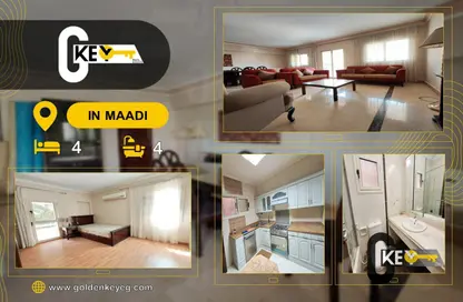 Duplex - 4 Bedrooms - 4 Bathrooms for rent in Sarayat Al Maadi - Hay El Maadi - Cairo
