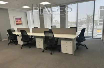Office Space - Studio - 2 Bathrooms for rent in Cairo Festival City - North Investors Area - New Cairo City - Cairo