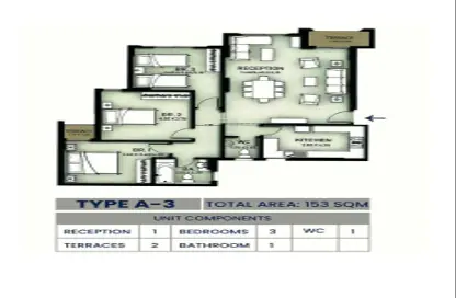 Apartment - 3 Bedrooms - 2 Bathrooms for sale in Alex West - Alexandria Compounds - Alexandria