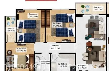 Apartment - 3 Bedrooms - 3 Bathrooms for sale in Gardenia Al Obour - 3rd District - Obour City - Qalyubia