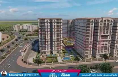 شقة - 2 غرف نوم - 2 حمامات للايجار في صوارى - كمبوندات الاسكندرية - الاسكندرية