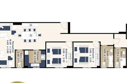 Apartment - 3 Bedrooms - 3 Bathrooms for sale in Bait Alwatan - The 5th Settlement - New Cairo City - Cairo