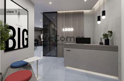 Office Space - Studio - 1 Bathroom for rent in Bank Center Street - South Teseen St. - The 5th Settlement - New Cairo City - Cairo