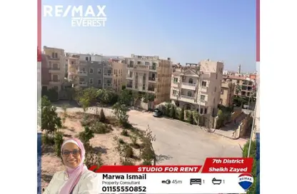 Apartment - Studio - 1 Bathroom for rent in 7th District - Sheikh Zayed City - Giza