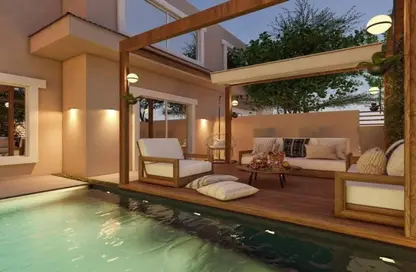 Townhouse - 3 Bedrooms - 4 Bathrooms for sale in Palm Hills Golf Extension - Al Wahat Road - 6 October City - Giza