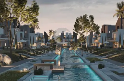 Twin House - 5 Bedrooms - 4 Bathrooms for sale in Rivers - New Zayed City - Sheikh Zayed City - Giza