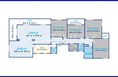 Apartment - 4 Bedrooms - 3 Bathrooms for sale in Syria St. - Roushdy - Hay Sharq - Alexandria
