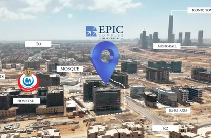 Office Space - Studio - 1 Bathroom for sale in Epic Complex - MU-23 - New Capital City - Cairo