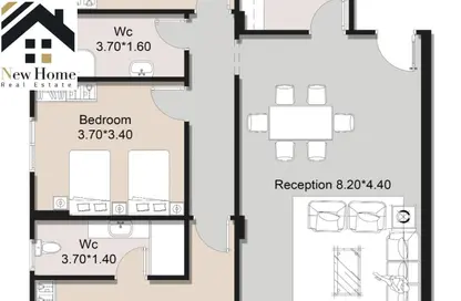 Apartment - 3 Bedrooms - 2 Bathrooms for sale in Al Andalus District - New Cairo City - Cairo