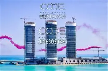 Apartment - 2 Bedrooms - 2 Bathrooms for sale in North Edge Towers - New Alamein City - Al Alamein - North Coast