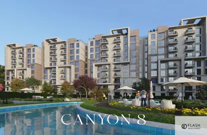 Apartment - 4 Bedrooms - 3 Bathrooms for sale in Canyon 8 - R8 - New Capital City - Cairo