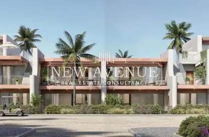 (بنتهاوس  (روف - 3 غرف نوم - 3 حمامات للبيع في رملة ليك سايد - قسم الضبعة - الساحل الشمالي