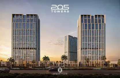 Office Space - Studio - 2 Bathrooms for sale in Arkan Palm 205 - Sheikh Zayed Compounds - Sheikh Zayed City - Giza