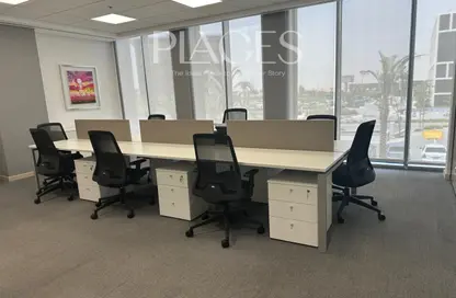 Office Space - Studio - 2 Bathrooms for rent in Cairo Festival City - North Investors Area - New Cairo City - Cairo