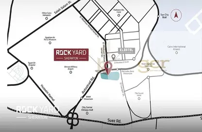 شقة - 2 غرف نوم - 2 حمامات للبيع في روك يارد - شيراتون المطار - النزهة - القاهرة