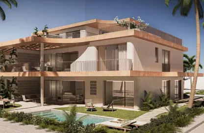 Chalet - 2 Bedrooms - 2 Bathrooms for sale in Ramla Lakeside - Qesm Ad Dabaah - North Coast