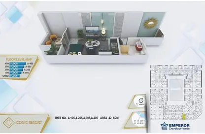 Apartment - Studio - 1 Bathroom for sale in El Hadaba District - Hurghada - Red Sea