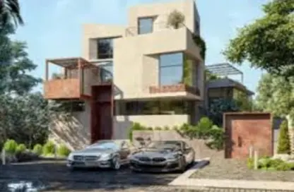 Twin House - 4 Bedrooms - 4 Bathrooms for sale in Gates Prive - Waslet Dahshur Road - Sheikh Zayed City - Giza