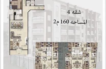Apartment - 3 Bedrooms - 2 Bathrooms for sale in Gadeela Area - Al Mansoura - Al Daqahlya
