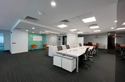 مساحات مكتبية - استوديو - 2 حمامات للايجار في شارع مجمع البنوك - شارع التسعين الجنوبي - التجمع الخامس - مدينة القاهرة الجديدة - القاهرة