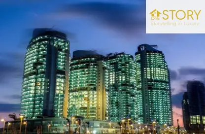 Chalet - 1 Bedroom - 2 Bathrooms for sale in North Edge Towers - New Alamein City - Al Alamein - North Coast