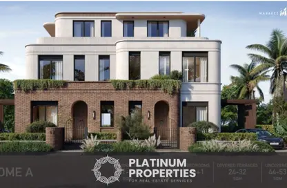 Townhouse - 3 Bedrooms - 3 Bathrooms for sale in Crescent Walk - 5th Settlement Compounds - The 5th Settlement - New Cairo City - Cairo