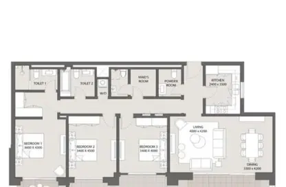 Apartment - 3 Bedrooms - 3 Bathrooms for sale in Uptown Cairo Road - Al Abageyah - El Khalifa - Cairo