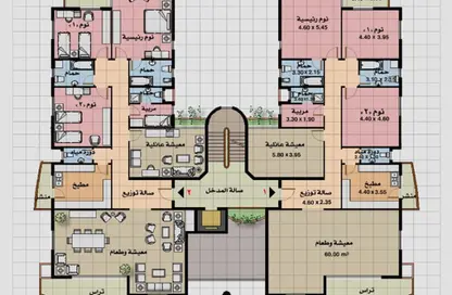 Apartment - 5 Bedrooms - 4 Bathrooms for sale in Ahmed Orabi St. - Rehab City Forth Phase - Al Rehab - New Cairo City - Cairo