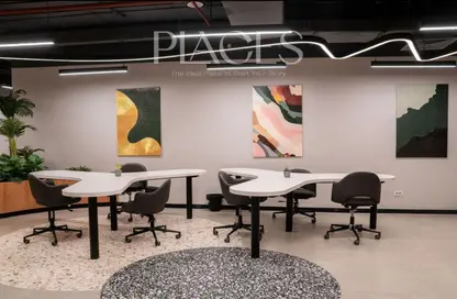 Office Space - Studio - 2 Bathrooms for rent in V90 - North Teseen St. - The 5th Settlement - New Cairo City - Cairo