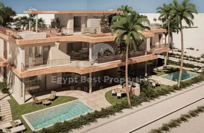 Chalet - 2 Bedrooms - 3 Bathrooms for sale in Ramla Lakeside - Qesm Ad Dabaah - North Coast